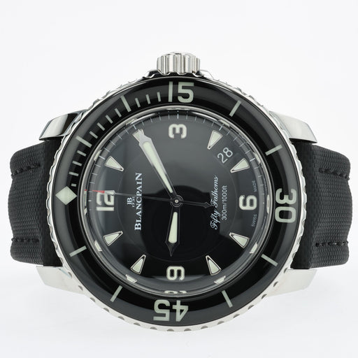 Blancpain Fifty Fathoms Black Dial Automatic Date Stainless Steel 5015-1130-52A