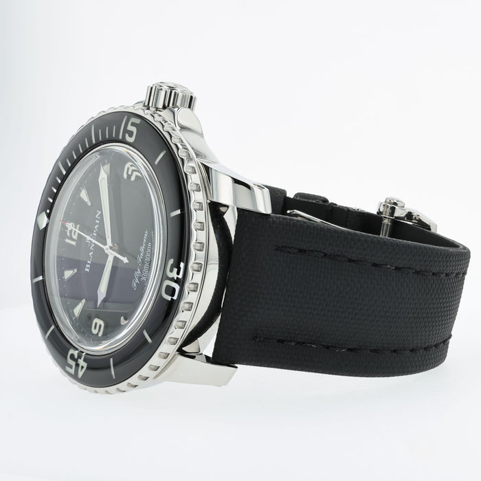 Blancpain Fifty Fathoms Black Dial Automatic Date Stainless Steel 5015-1130-52A