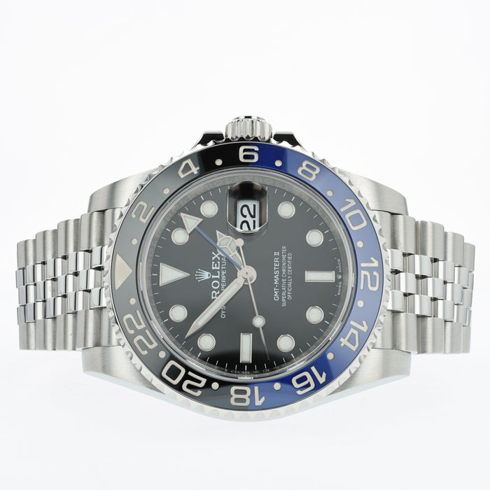 Rolex GMT-Master II Blue/Black Bezel Batgirl Stainless Steel Jubilee 126710BLNR