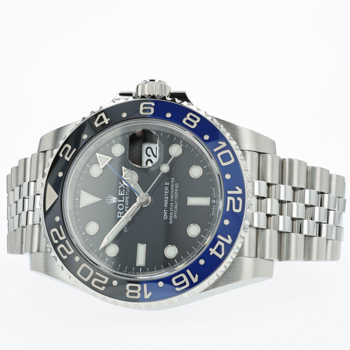 Rolex GMT-Master II Blue/Black Bezel Batgirl Stainless Steel Jubilee 126710BLNR
