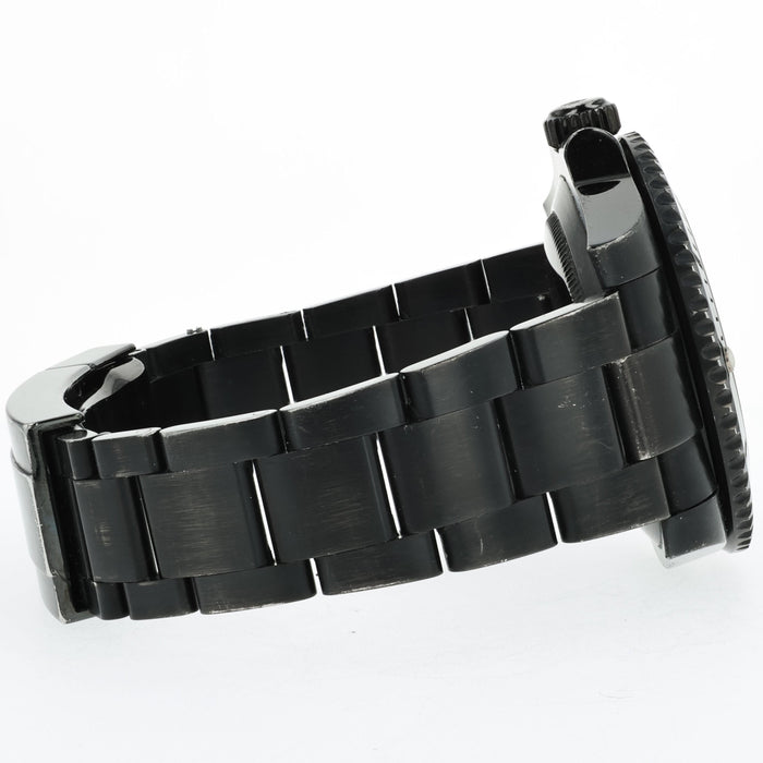 Rolex Submariner No-Date Black Dial Custom PVD Oyster Stainless Steel 114060