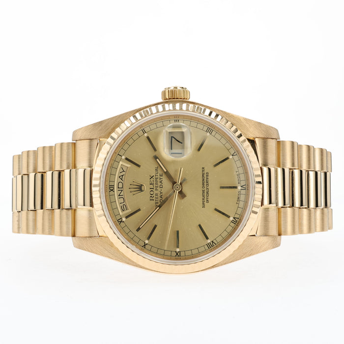 Rolex Day-Date 36mm President Solid 18kt Yellow Gold 18038