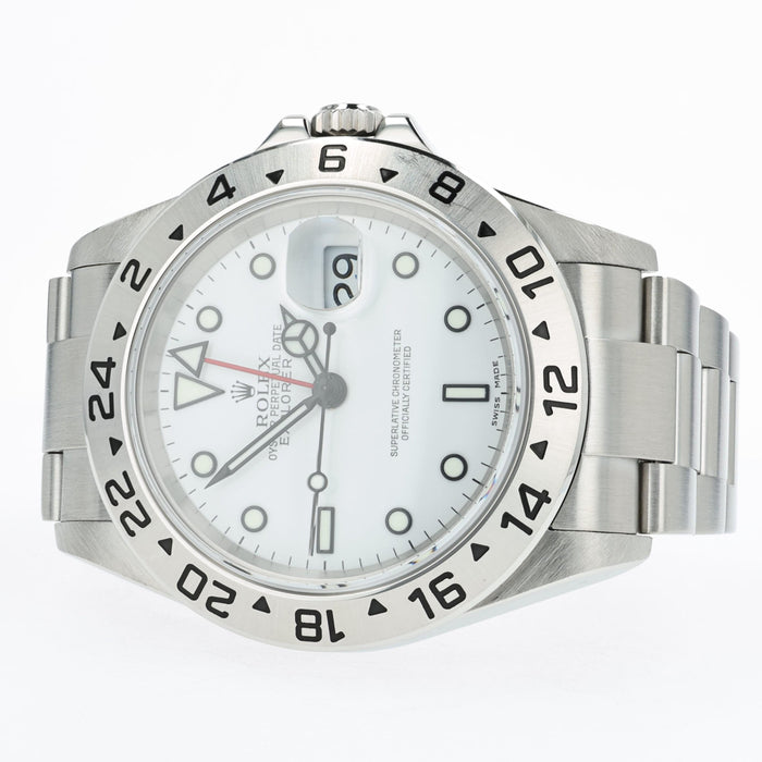 Rolex Explorer II White Dial Polar 40 Stainless Steel Oyster Automatic 16570