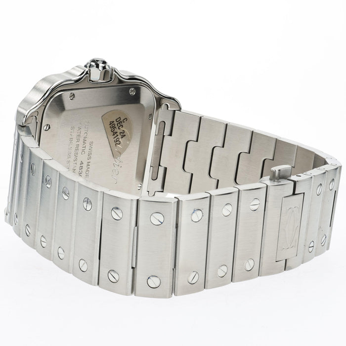 Cartier Santos Large Automatic Stainless Steel Black Dial ADLC WSSA0037 4072