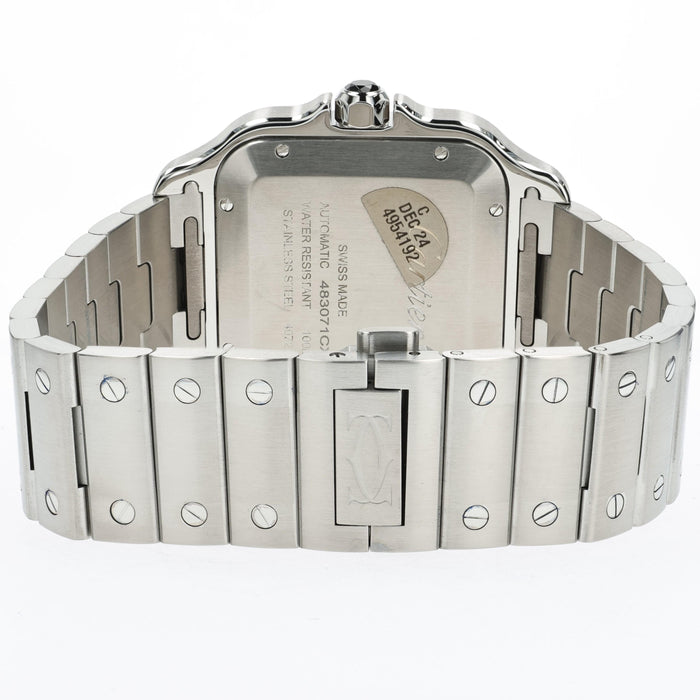 Cartier Santos Large Automatic Stainless Steel Black Dial ADLC WSSA0037 4072