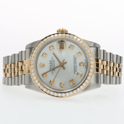 Rolex Datejust Mother of Pearl Dial 31mm 18kt Yellow Gold & Steel 68273