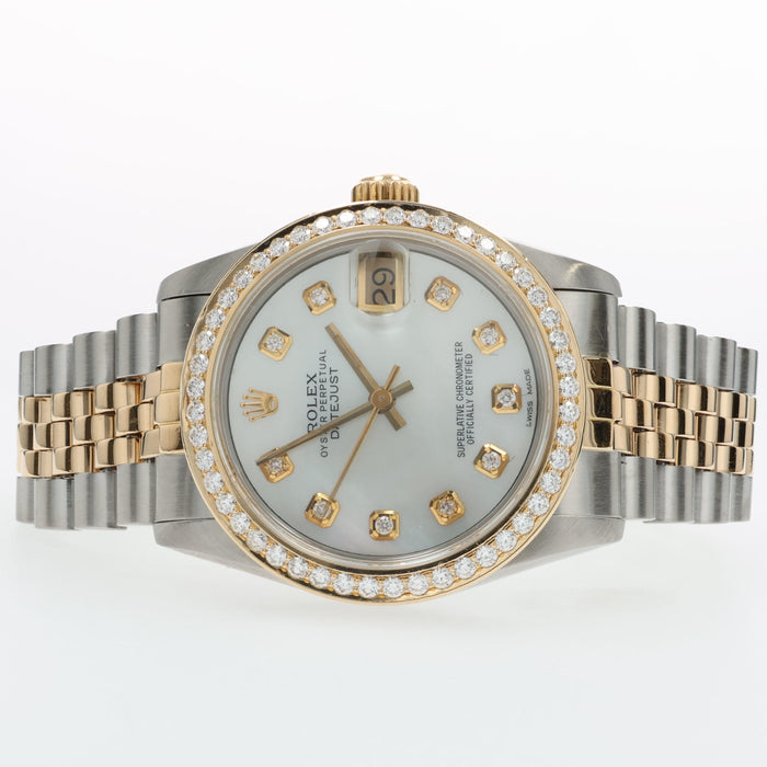 Rolex Datejust Mother of Pearl Dial 31mm 18kt Yellow Gold & Steel 68273