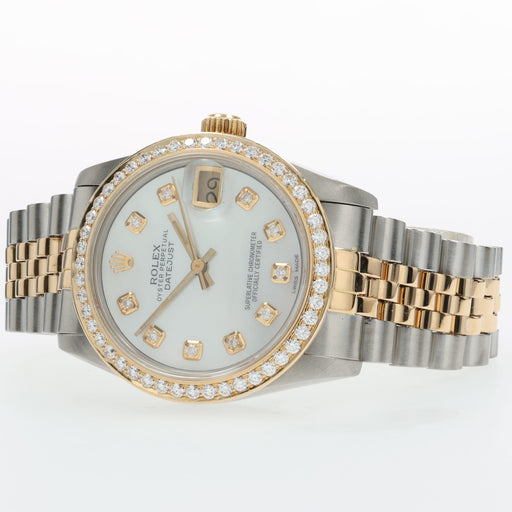Rolex Datejust Mother of Pearl Dial 31mm 18kt Yellow Gold & Steel 68273