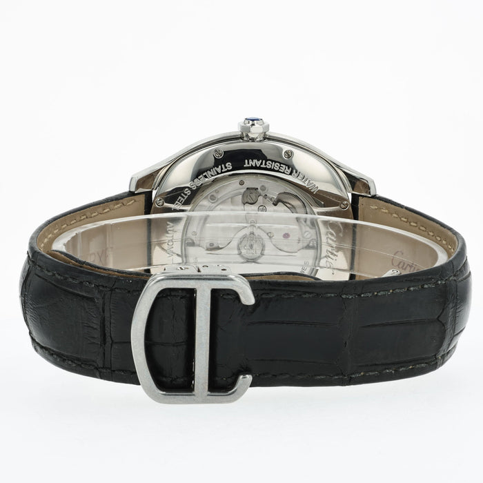 Cartier Drive De Cartier Moonphase Silver Dial Stainless Steel WSNM0005 3931
