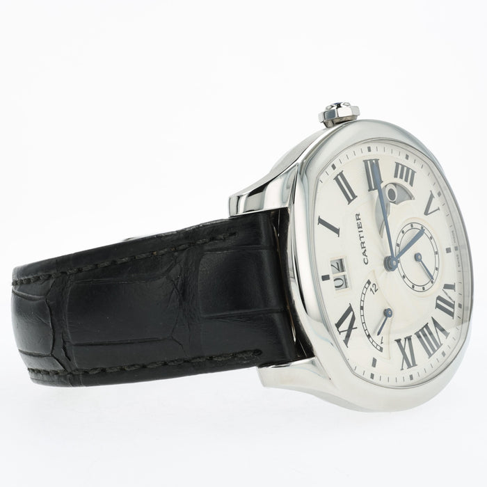 Cartier Drive De Cartier Moonphase Silver Dial Stainless Steel WSNM0005 3931