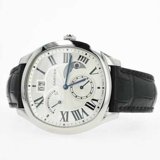 Cartier Drive De Cartier Moonphase Silver Dial Stainless Steel WSNM0005 3931