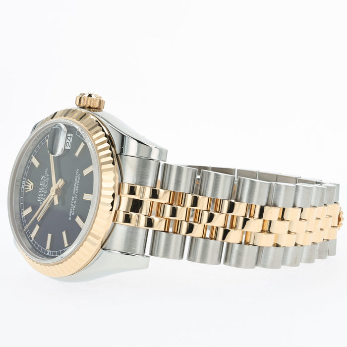 Rolex Datejust 31 Black Dial 18kt Yellow Gold & Stainless Steel Jubilee 178273