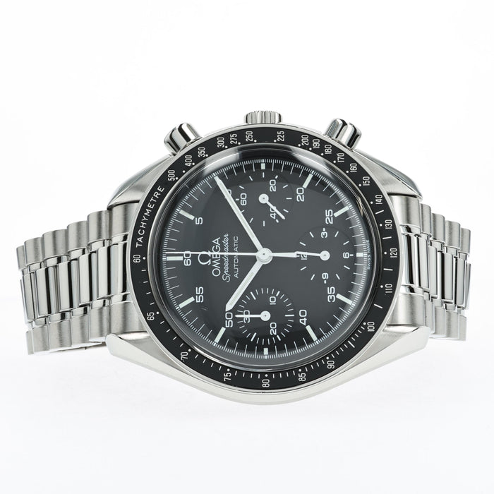 Omega Speedmaster Reduced Black Dial Stainless Steel Chronograph 3510.50