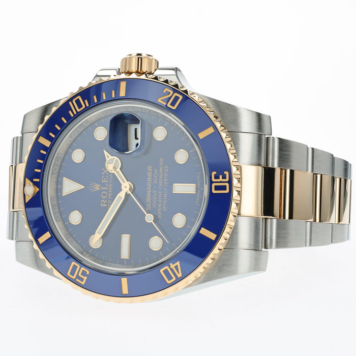 Rolex Submariner Date Blue Dial 18K Yellow Gold & Stainless Steel 40MM 116613LB