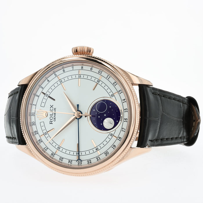 Rolex Cellini Moonphase Automatic Solid 18kt Rose Gold 39mm 50535