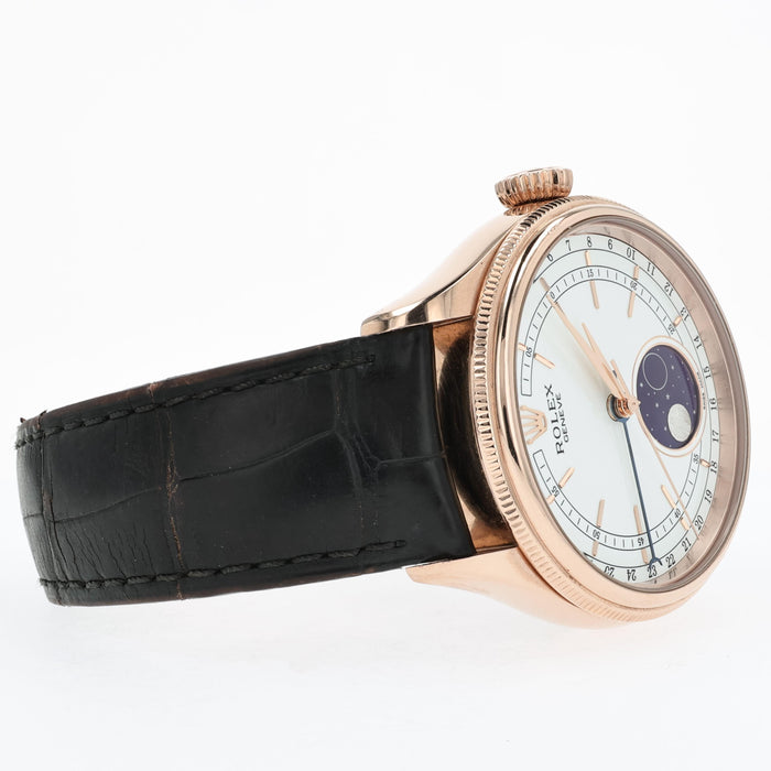 Rolex Cellini Moonphase Automatic Solid 18kt Rose Gold 39mm 50535