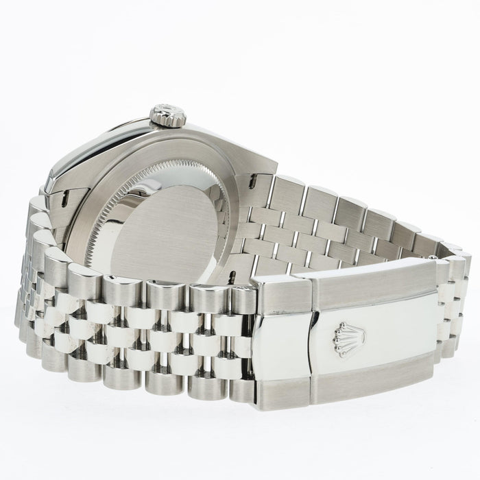 Rolex Datejust 41 Wimbledon Fluted Jubilee Stainless Steel 126334