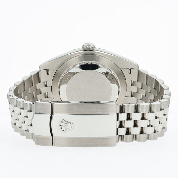Rolex Datejust 41 Wimbledon Fluted Jubilee Stainless Steel 126334