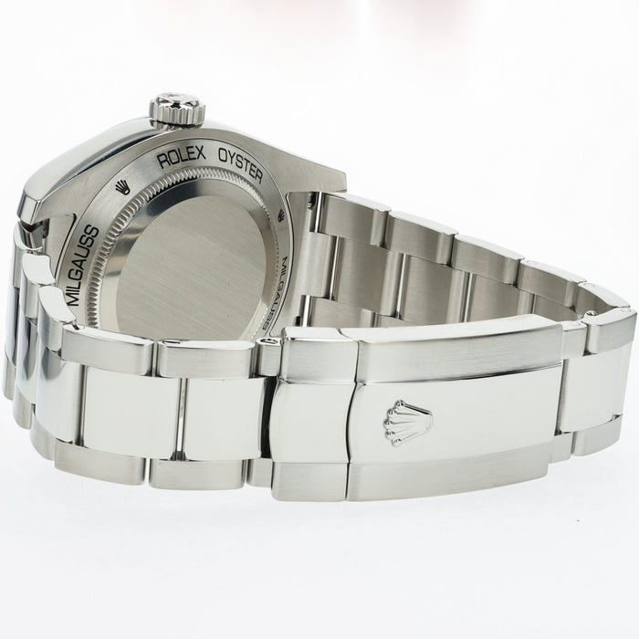 Rolex Milgauss Black Dial Green Crystal Stainless Steel 40MM 116400GV