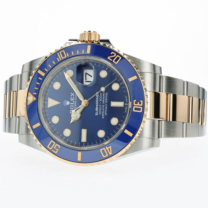Rolex Submariner Date Blue Dial 18K Yellow Gold and Stainless Steel 126613LB