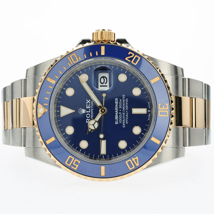 Rolex Submariner Date 18K Yellow Gold and Stainless Steel Blue Dial 126613LB