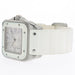 Cartier Santos 100 White Dial Medium Rubber Strap Automatic W20129U2 2878