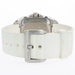 Cartier Santos 100 White Dial Medium Rubber Strap Automatic W20129U2 2878