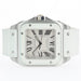 Cartier Santos 100 White Dial Medium Rubber Strap Automatic W20129U2 2878