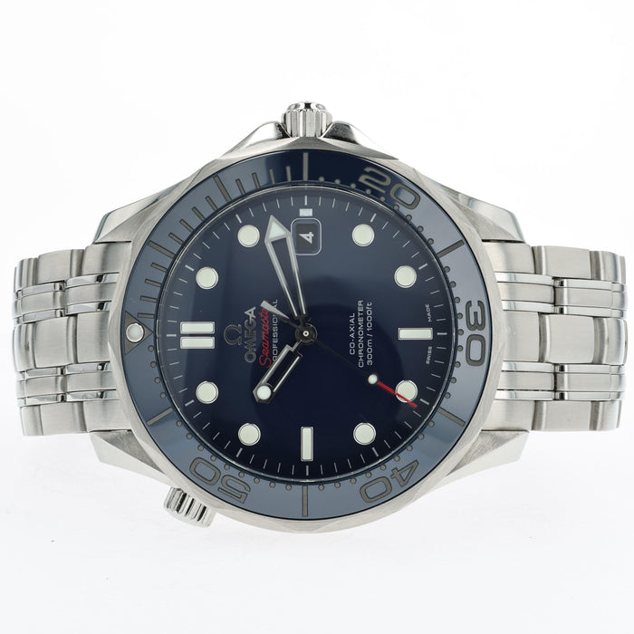 Omega Seamaster Diver Blue Dial Full Size Stainless Steel 212.30.41.20.03.001