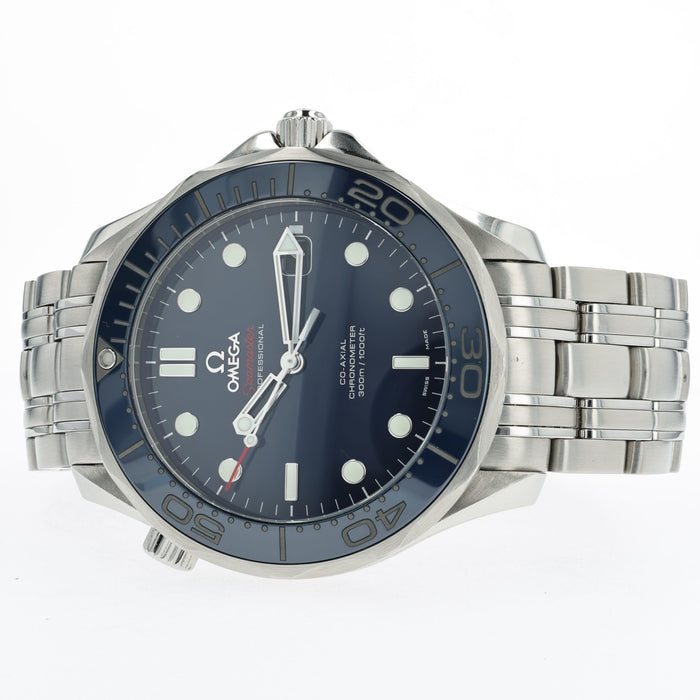 Omega Seamaster Diver Blue Dial Full Size Stainless Steel 212.30.41.20.03.001