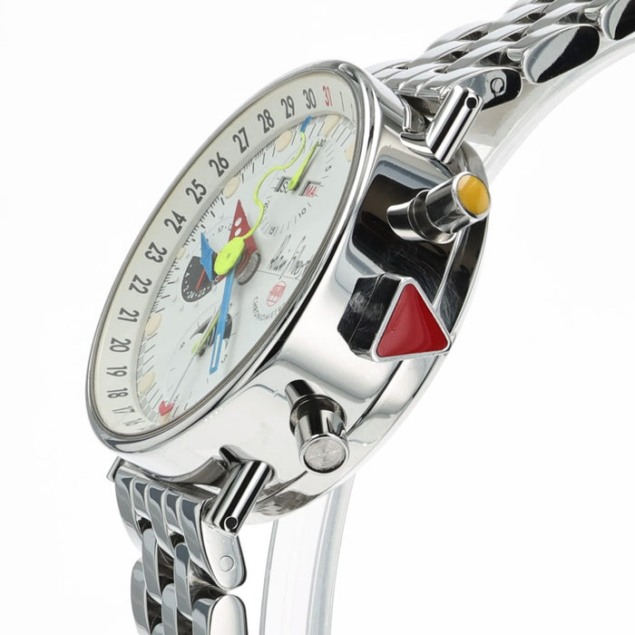 Alain Silberstein Krono Classic White Triple Calendar Moon Phase Limited Edition
