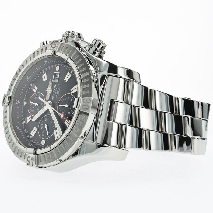 Super Avenger Black Dial Chronograph Stainless Steel 48MM Automatic A13370