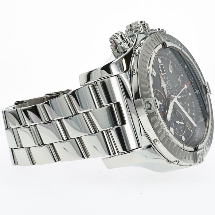 Super Avenger Black Dial Chronograph Stainless Steel 48MM Automatic A13370