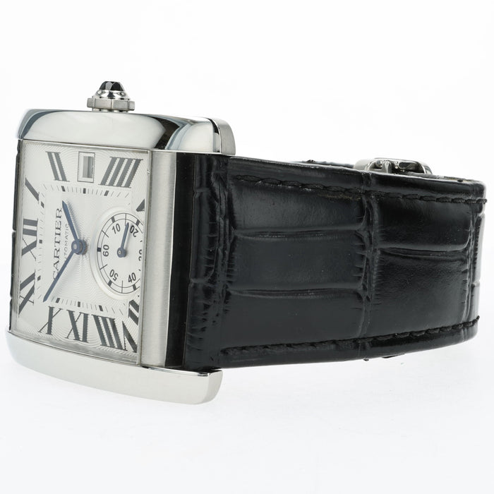 Cartier Tank MC Silver Dial Small Seconds Stainless Steel W5330003 3589