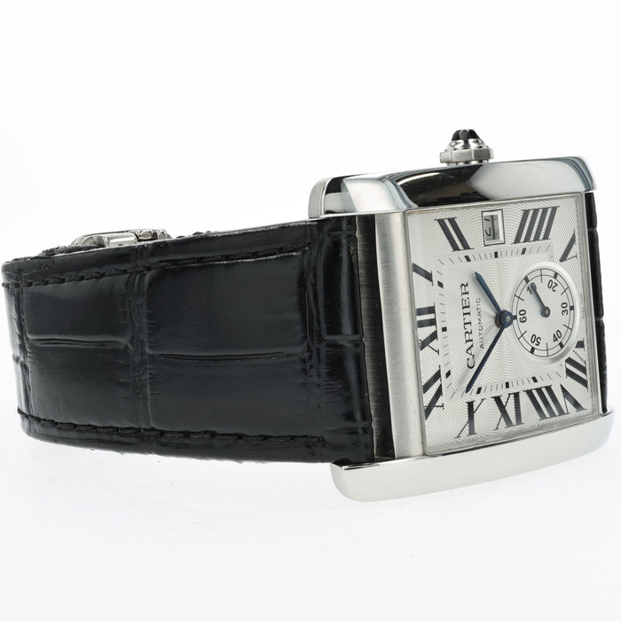 Cartier Tank MC Silver Dial Small Seconds Stainless Steel W5330003 3589
