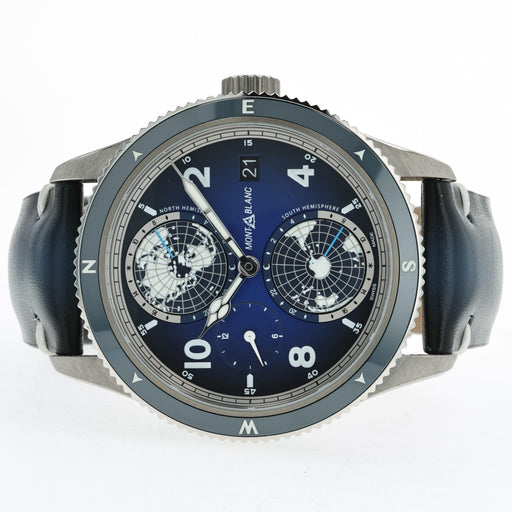Montblanc 1858 Geosphere 42MM Titanium Blue Dial Automatic 125565