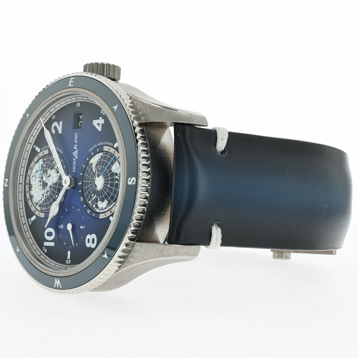 Montblanc 1858 Geosphere 42MM Titanium Blue Dial Automatic 125565