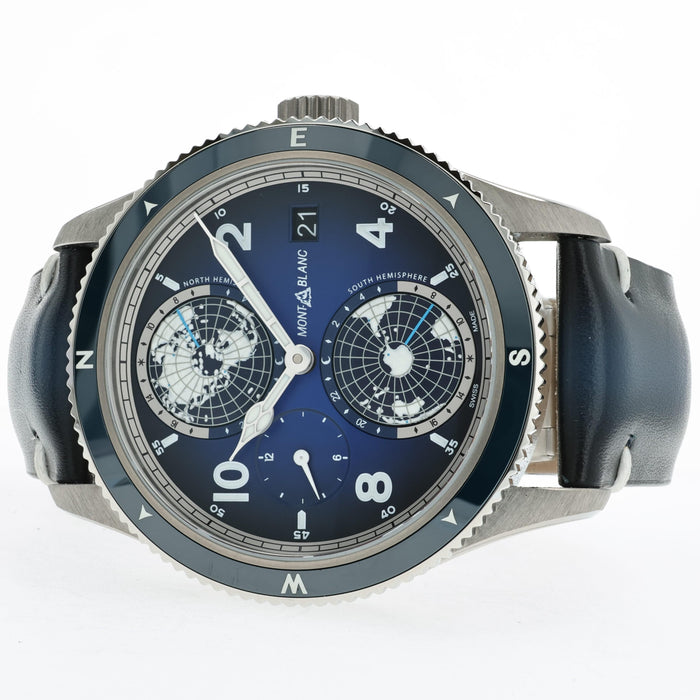 Montblanc 1858 Geosphere 42MM Titanium Blue Dial Automatic 125565