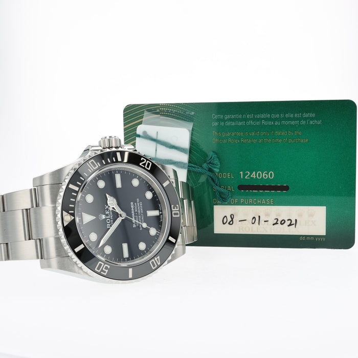 Rolex Submariner No Date Black Dial Stainless Steel Oyster 41MM 124060