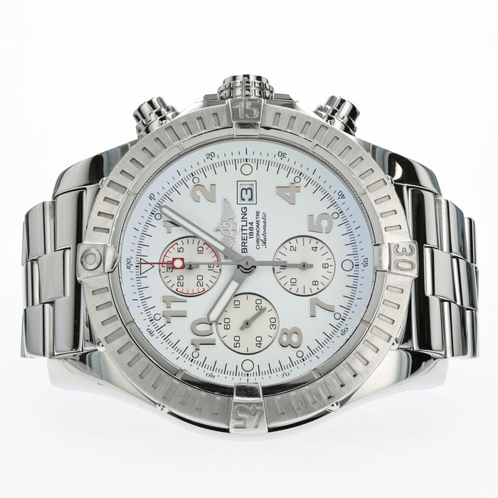 Super Avenger White Dial Chronograph Stainless Steel 48MM Automatic A13370