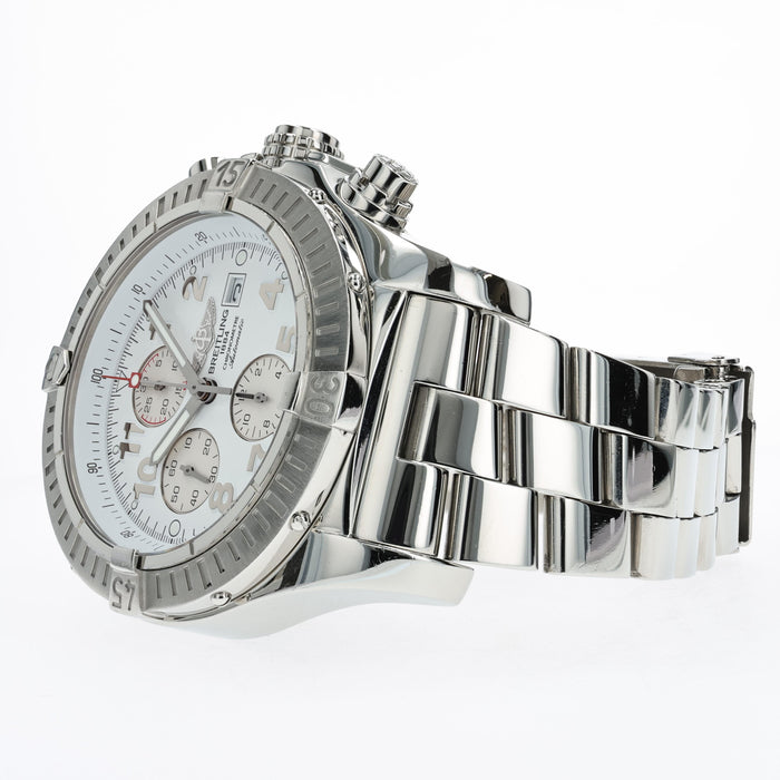 Super Avenger White Dial Chronograph Stainless Steel 48MM Automatic A13370