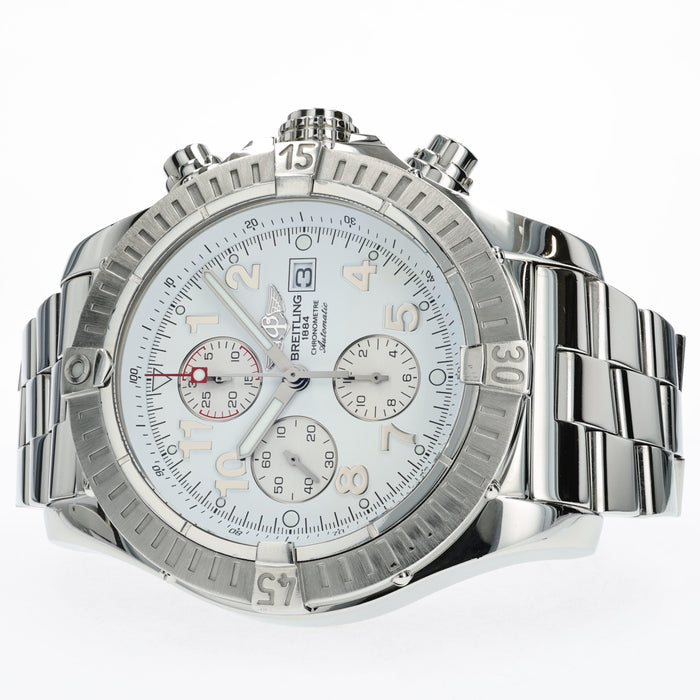 Super Avenger White Dial Chronograph Stainless Steel 48MM Automatic A13370
