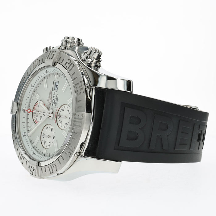 Breitling Super Avenger II White Dial 48mm Stainless Steel  A13371