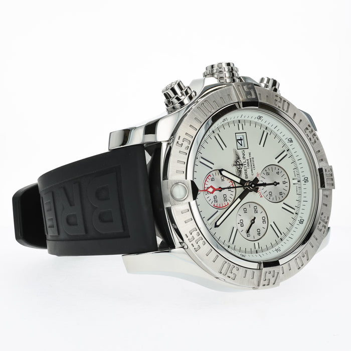 Breitling Super Avenger II White Dial 48mm Stainless Steel  A13371
