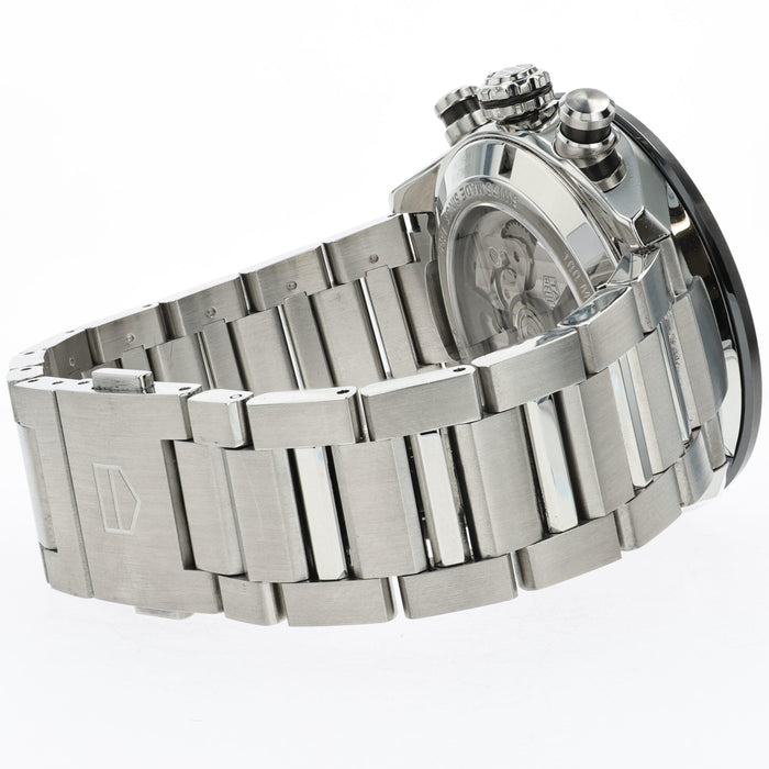 TAG Heuer Carrera 02 Chronograph Black Dial 44mm Stainless Steel CBN2A1B.BA0643