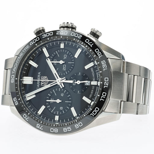 TAG Heuer Carrera 02 Chronograph Black Dial 44mm Stainless Steel CBN2A1B.BA0643