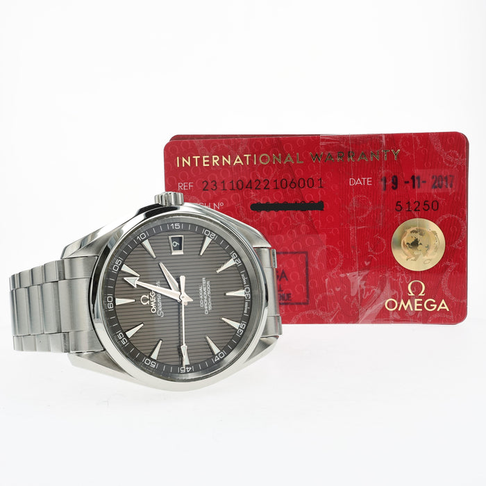 Omega Seamaster Aqua Terra Gray Teak Dial 41.5mm Steel 231.10.42.21.06.001
