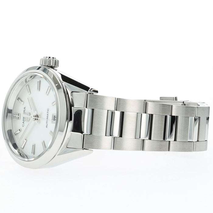 Tag Heuer Ladies Carrera Mother of Pearl Dial Stainless Steel 29MM WBN2410-0