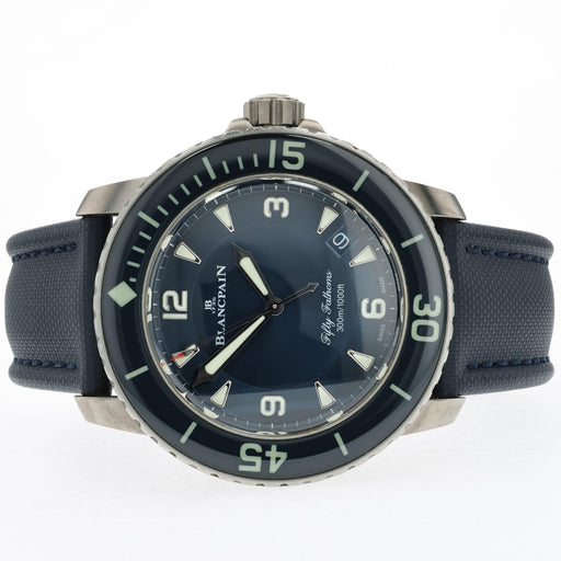 Blancpain Fifty Fathoms Blue Dial Automatic Date Titanium 45MM 5015-1130-52A