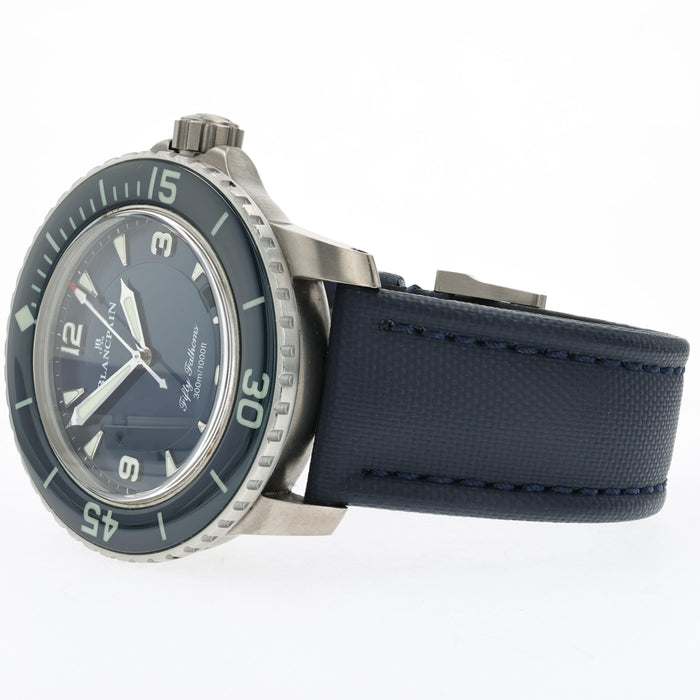 Blancpain Fifty Fathoms Blue Dial Automatic Date Titanium 45MM 5015-1130-52A